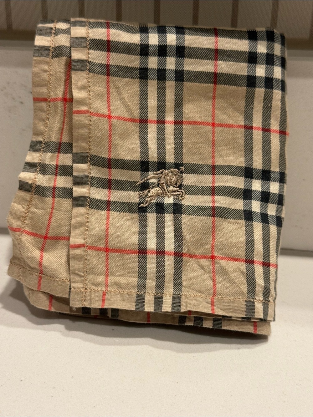 Burberry silk blend neckerchief handkerchief